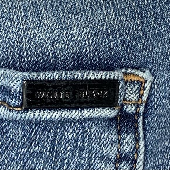 White House Black Market Everyday Soft Jeans Blue Size 2 Skinny Ankle Beaded - Picture 8 of 16